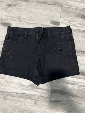 Old Navy Black Distressed Jean Shorts